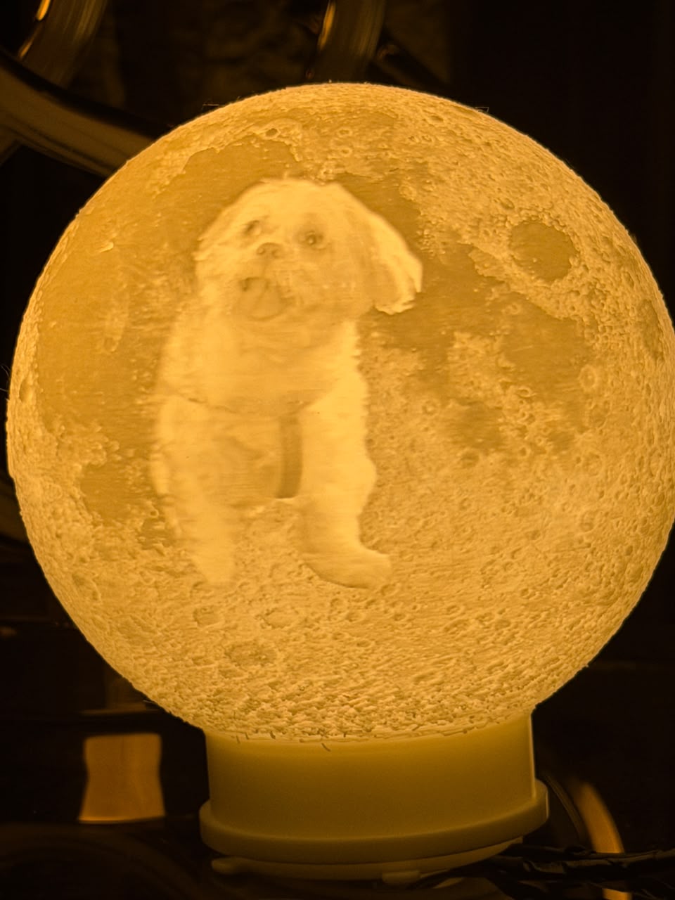 Custom photo moon lamp (with on/off switch)