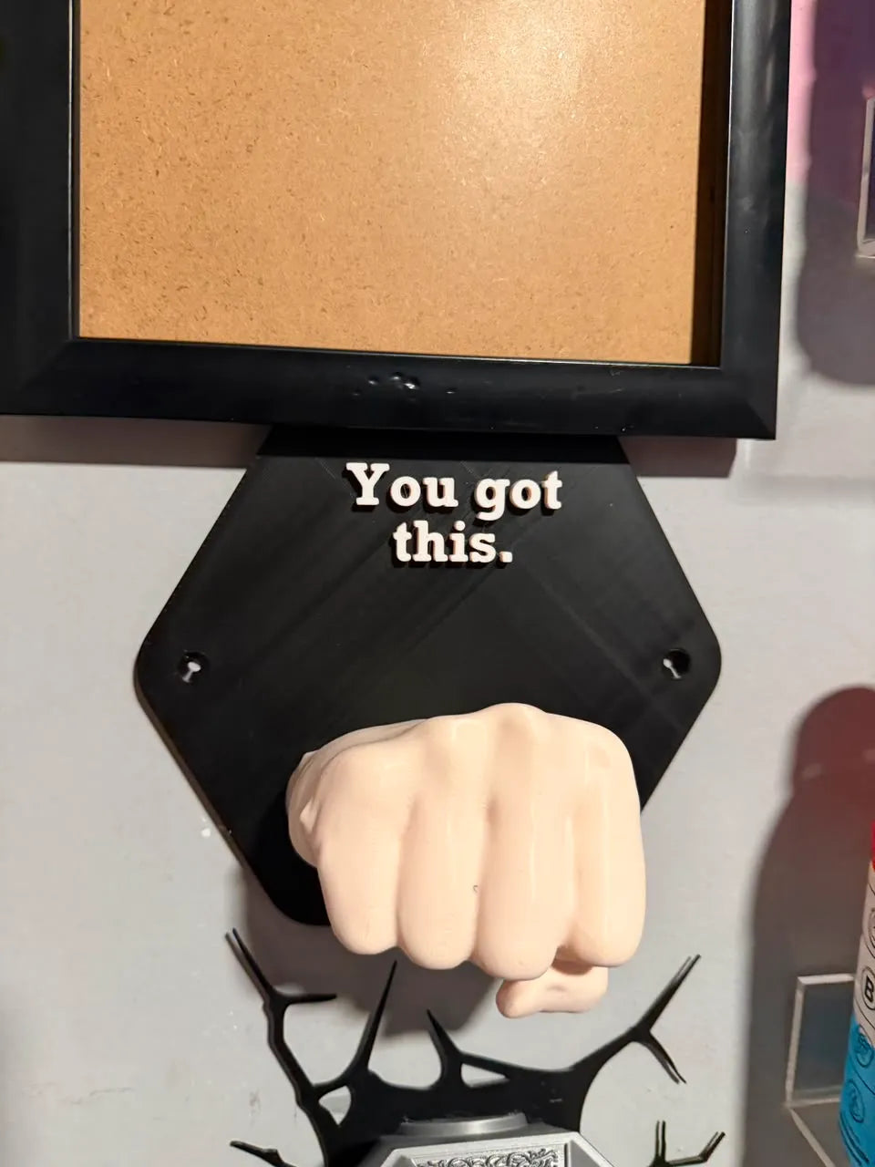 You got this motivational wall art fist bump