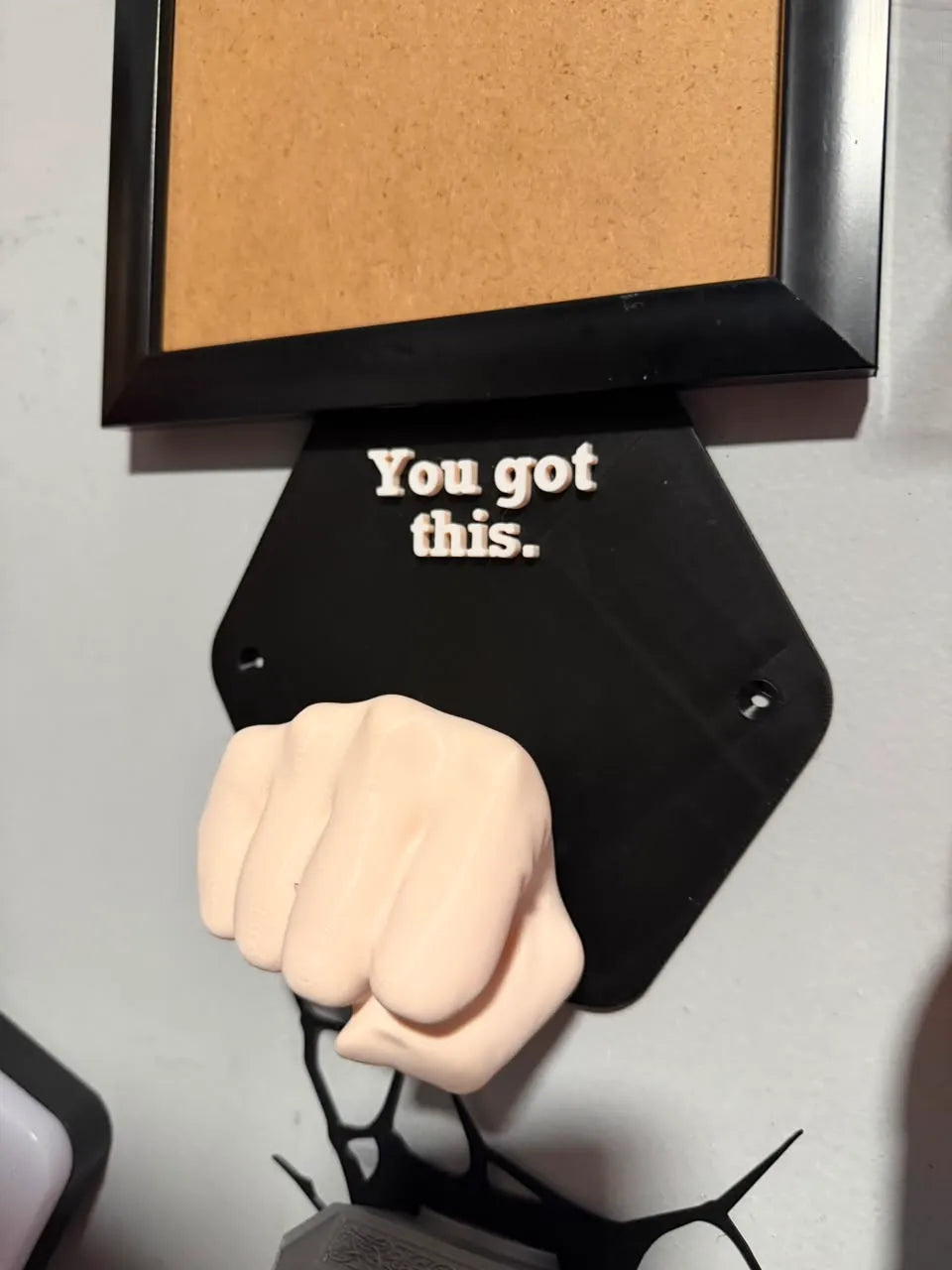 You got this motivational wall art fist bump