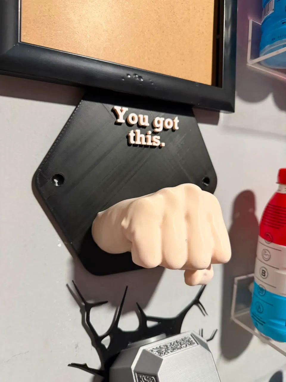 You got this motivational wall art fist bump