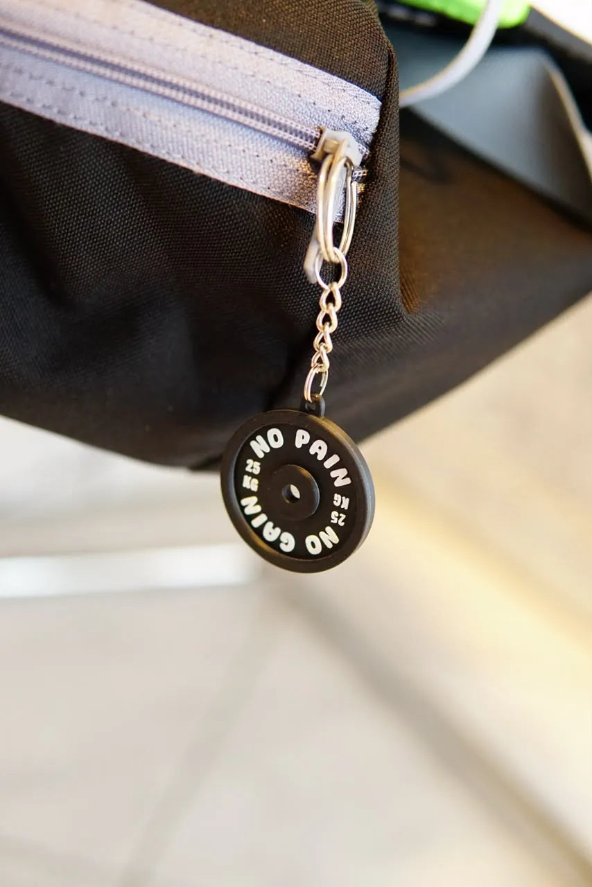 No pain no gain keychain