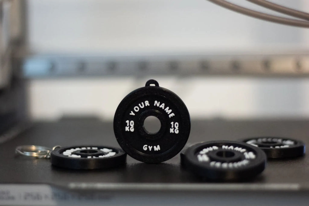 Weight Plate Disk Gym Crossfit keychain