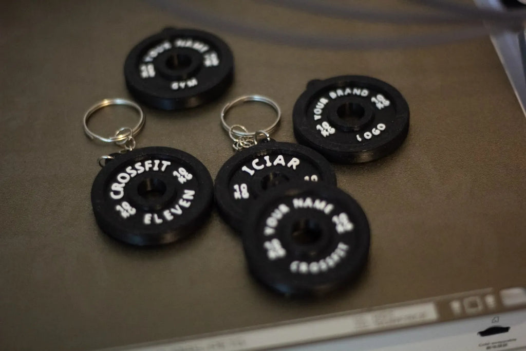 Weight Plate Disk Gym Crossfit keychain