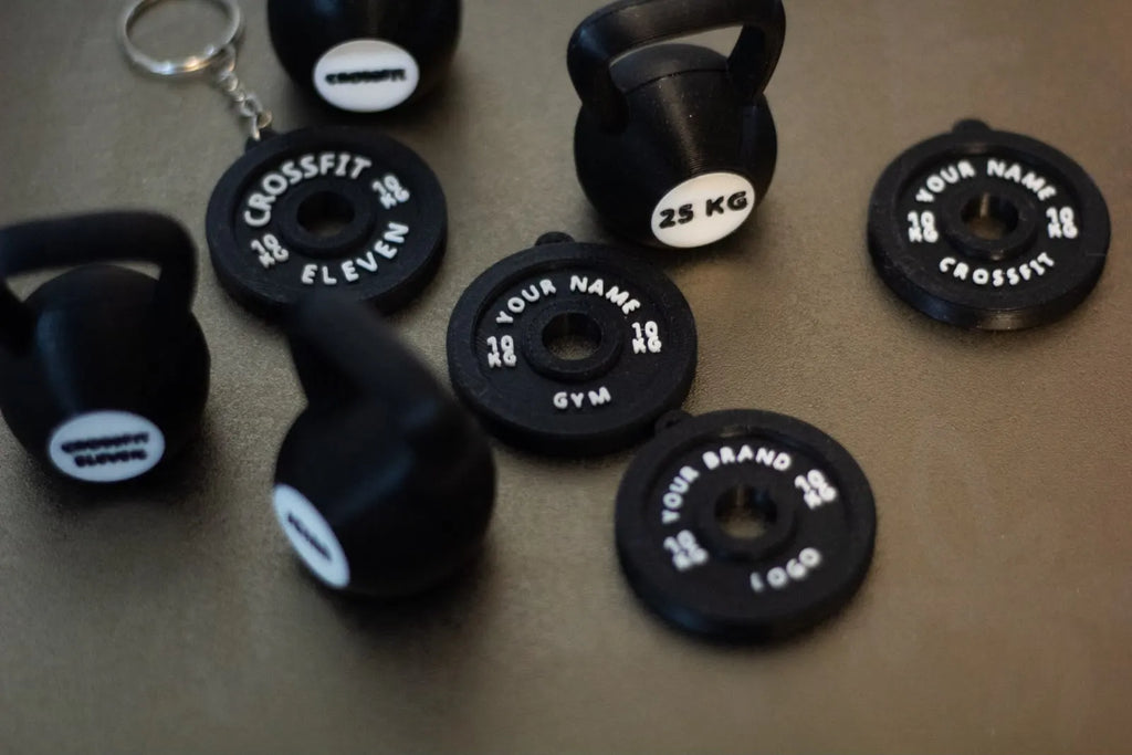 Weight Plate Disk Gym Crossfit keychain