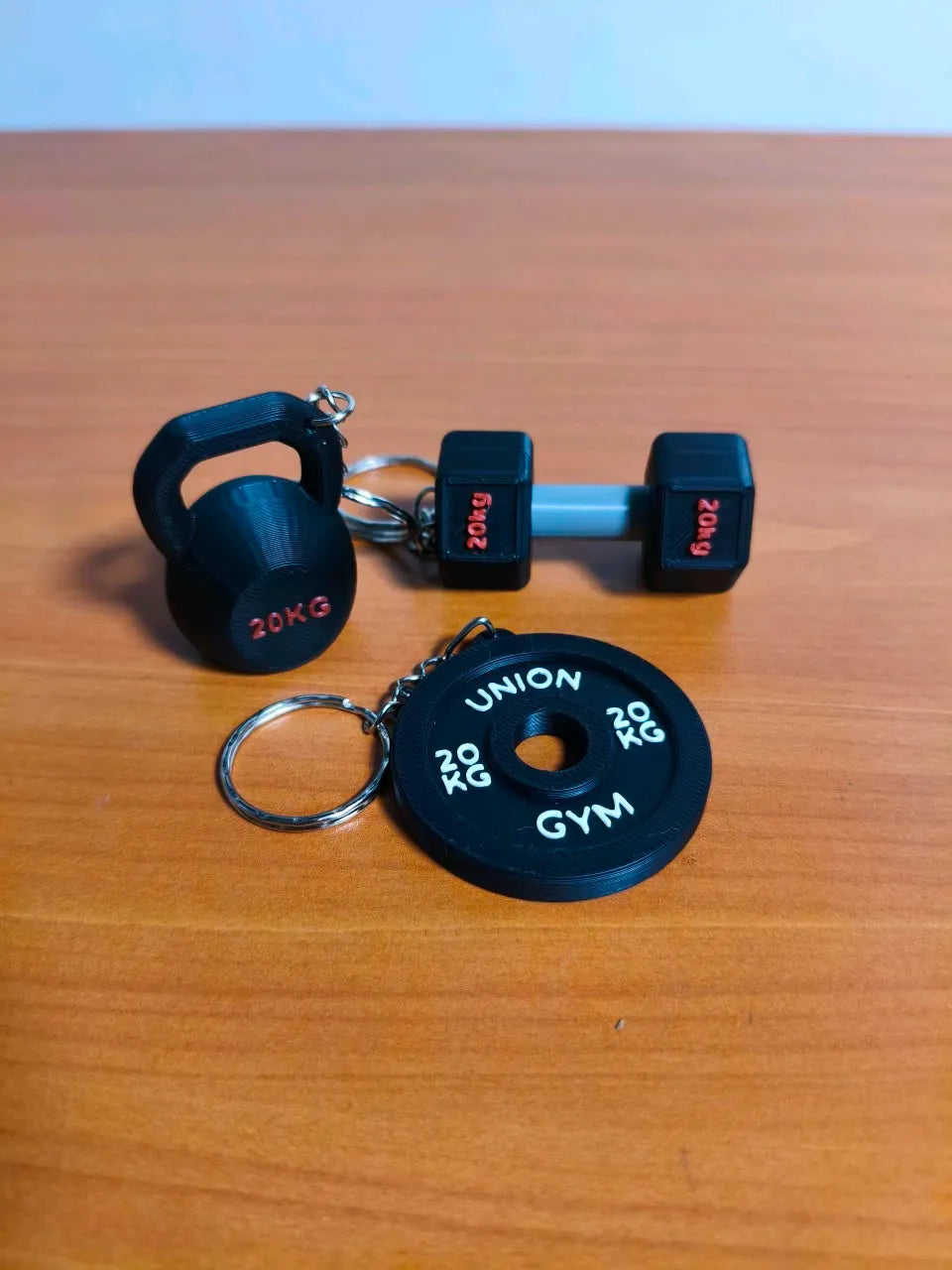 Weight Plate Disk Gym Crossfit keychain