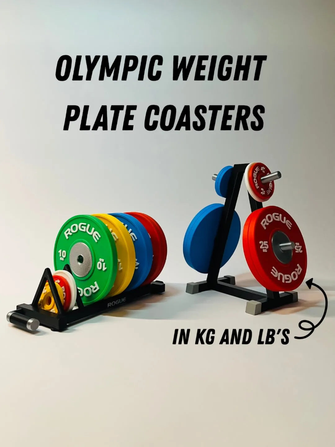 Olympic Weight Plate Coasters (whole set )