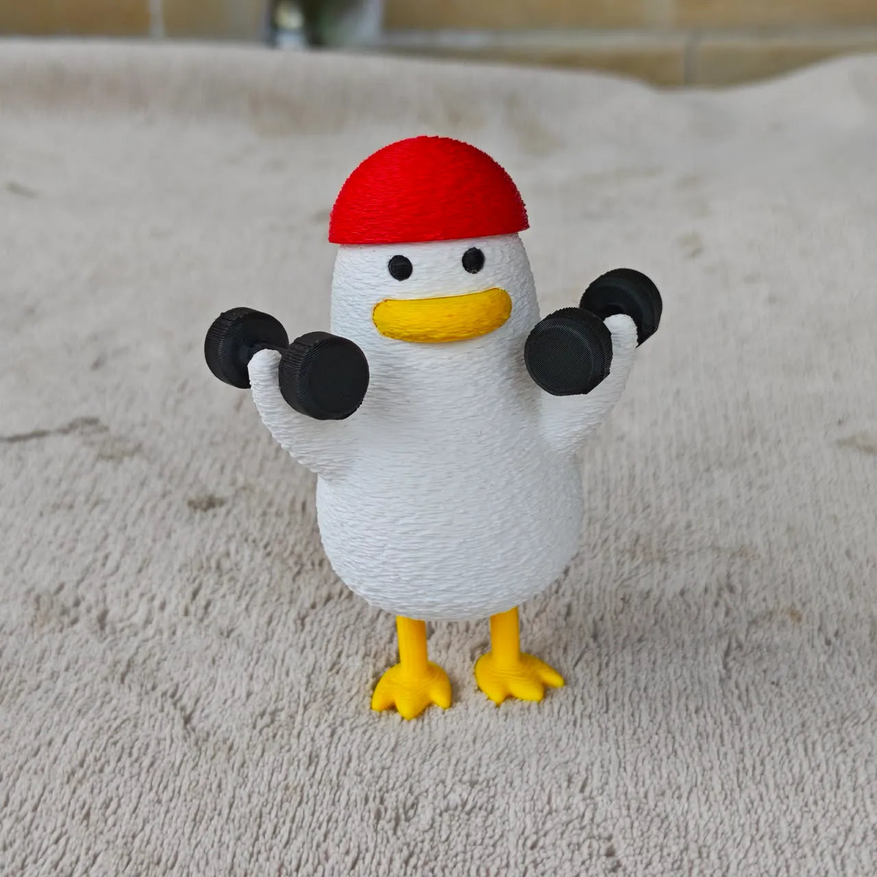 Gym duck (fuzzy skin )