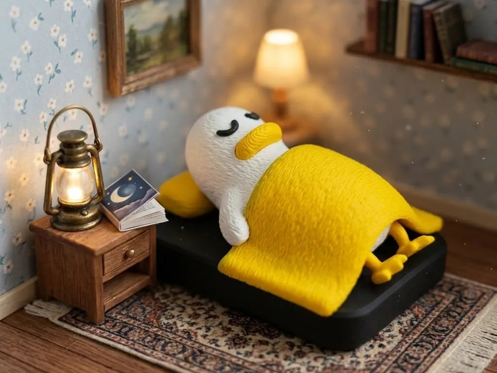 Bed time sleeping duck ( fuzzy skin )