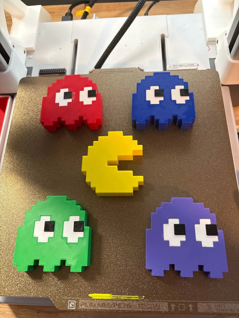 Pac man art (5 pieces)