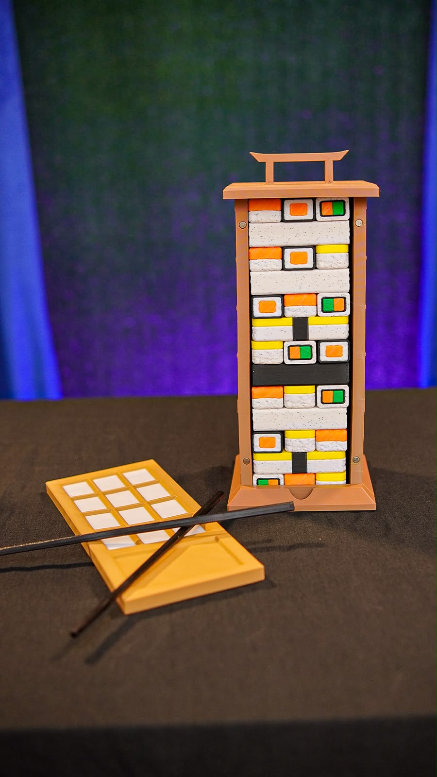 Sushi jenga tower game