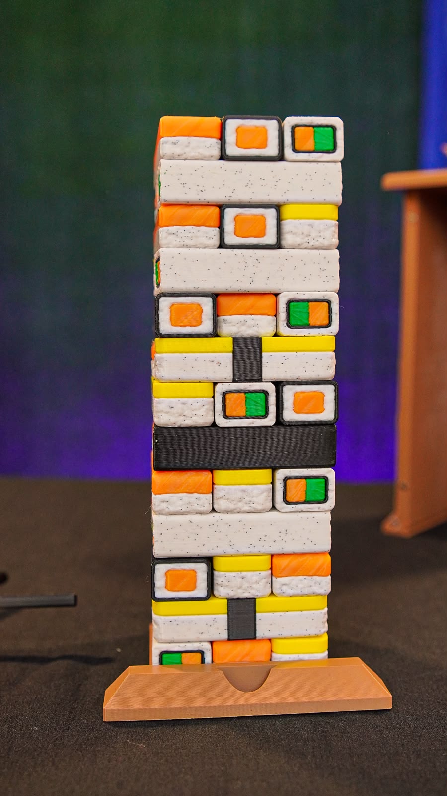 Sushi jenga tower game