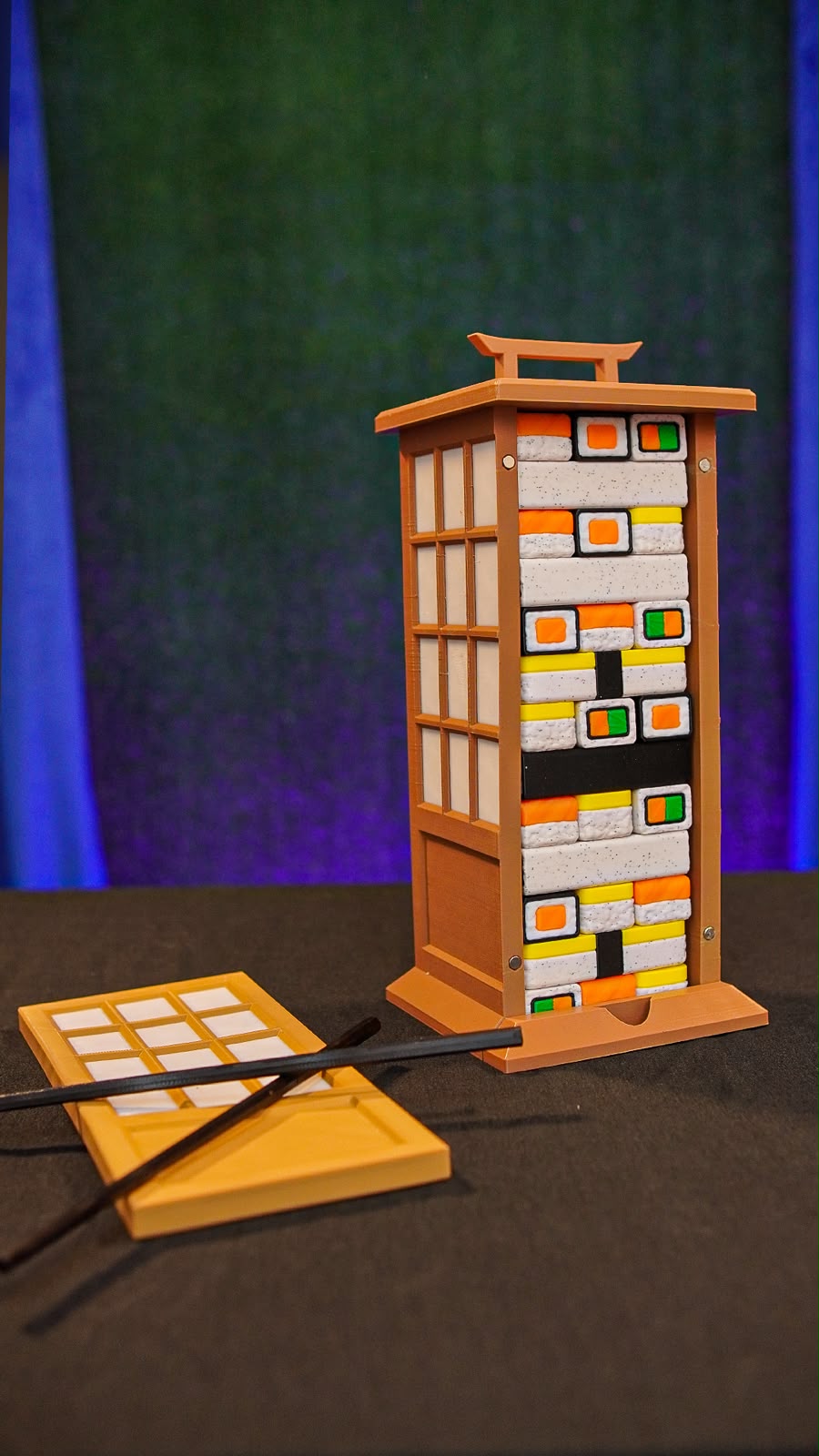 Sushi jenga tower game