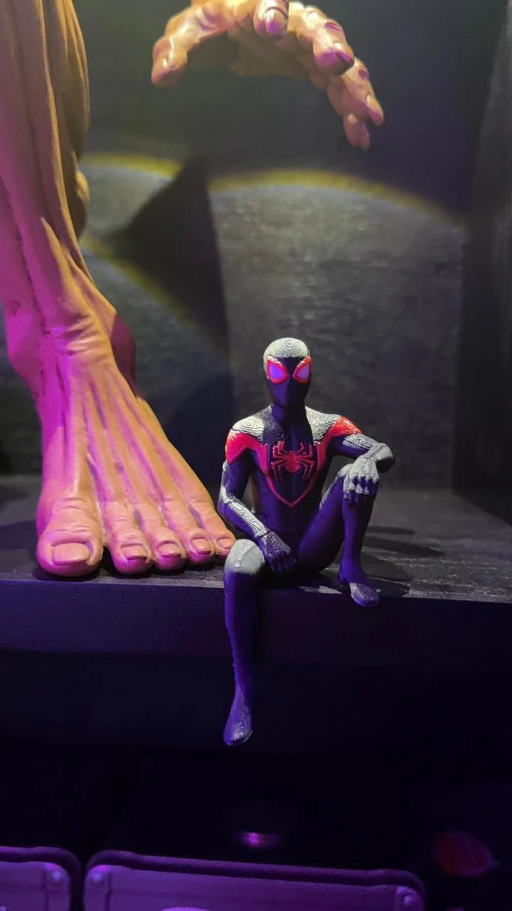 Mini miles morales spider man figure