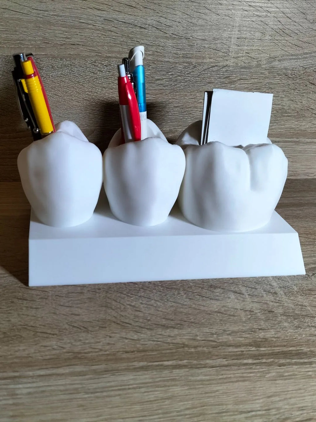 Dental card and pen holder