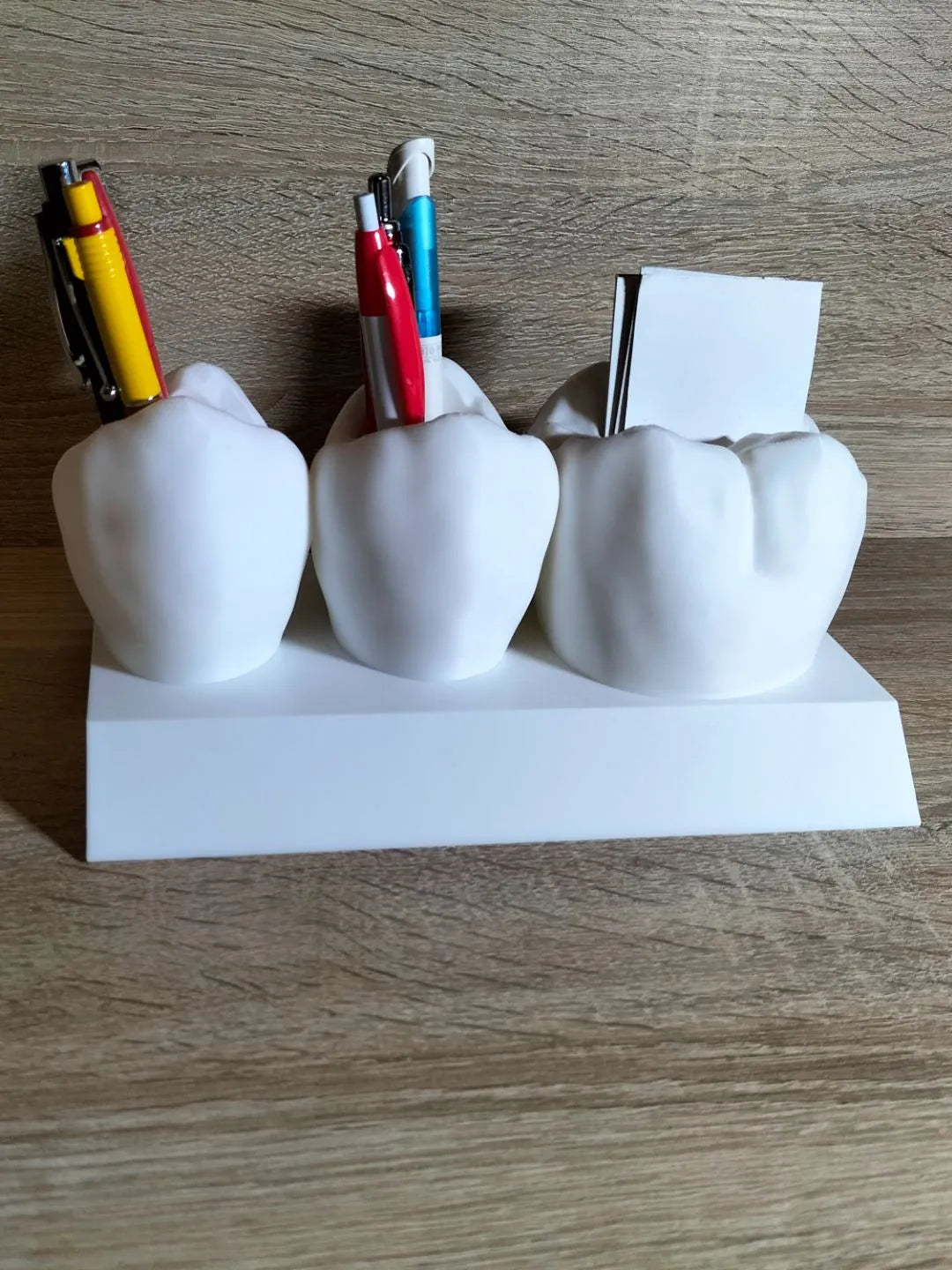 Dental card and pen holder