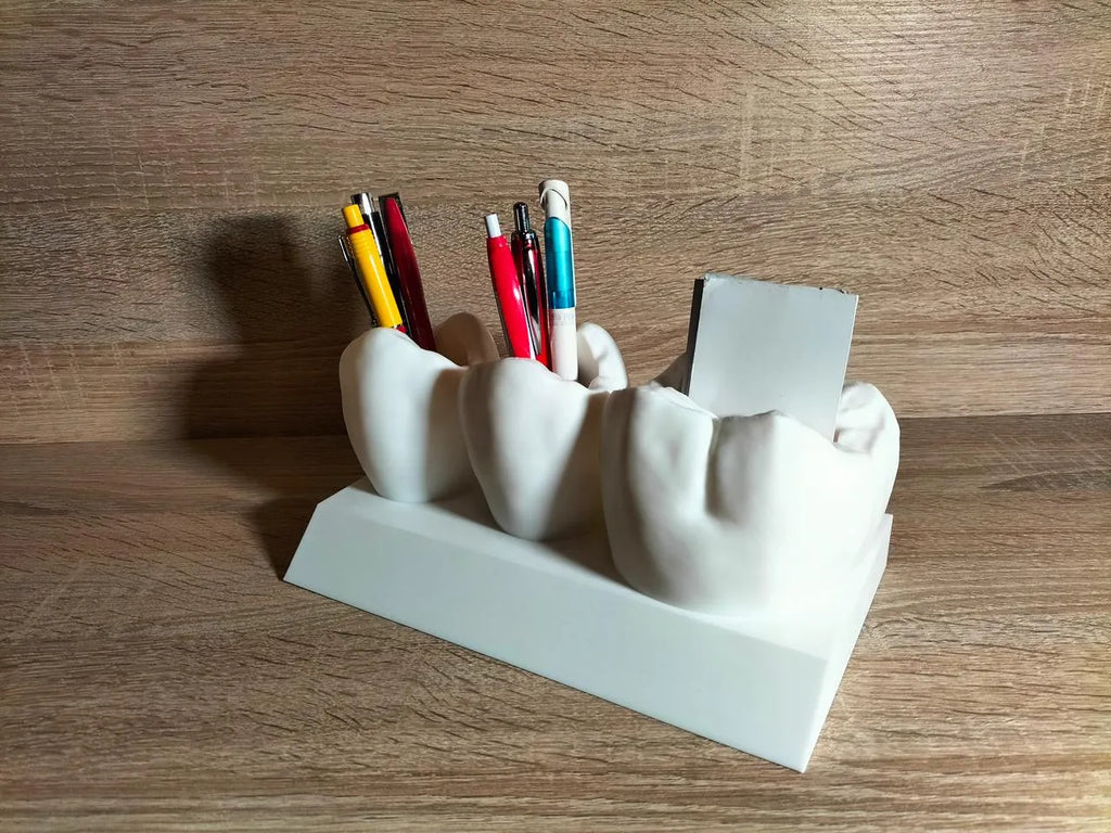 Dental card and pen holder
