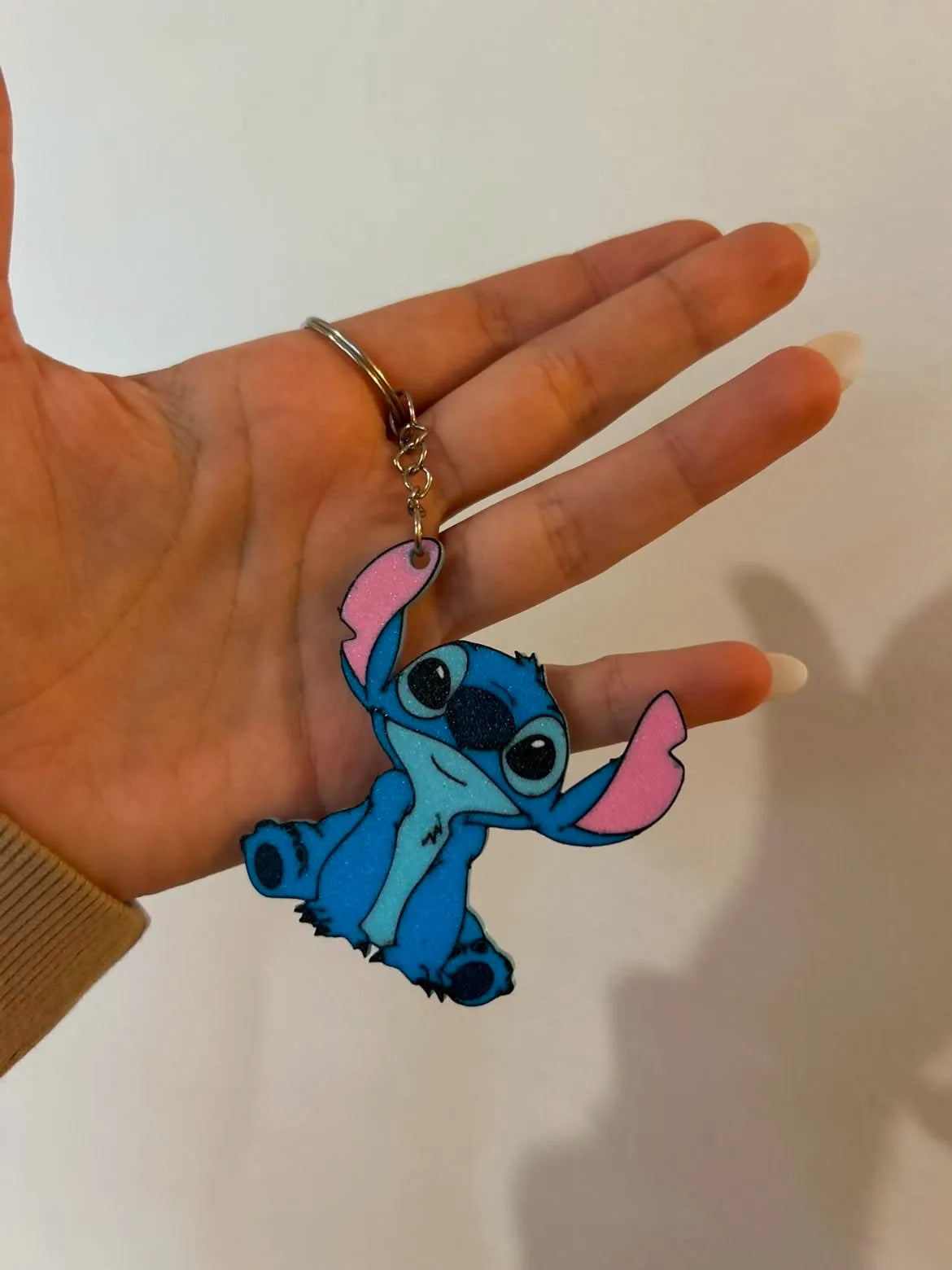 Stitch / angel keychain
