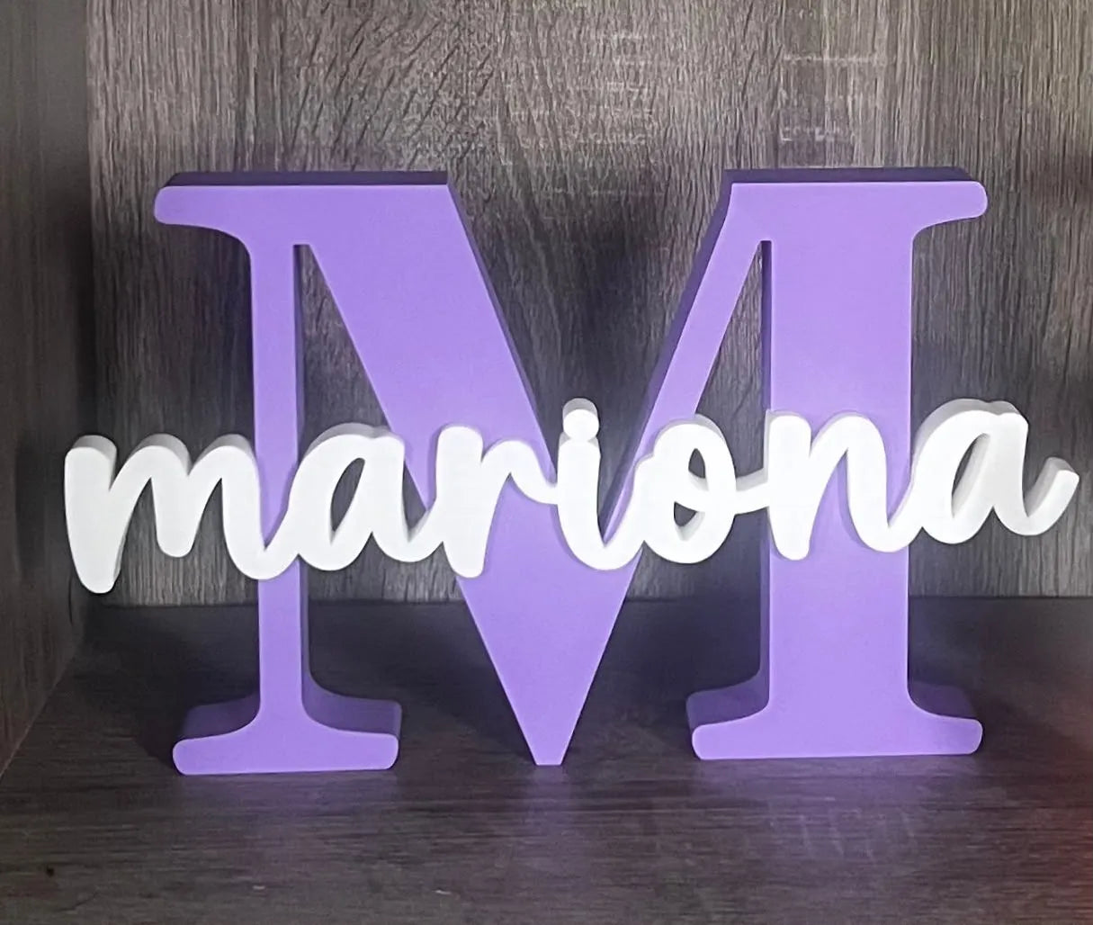 Initial letter name sign gift