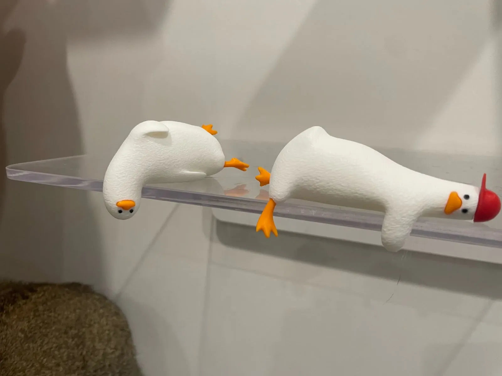 Lying lazy duck monitor/desk friend