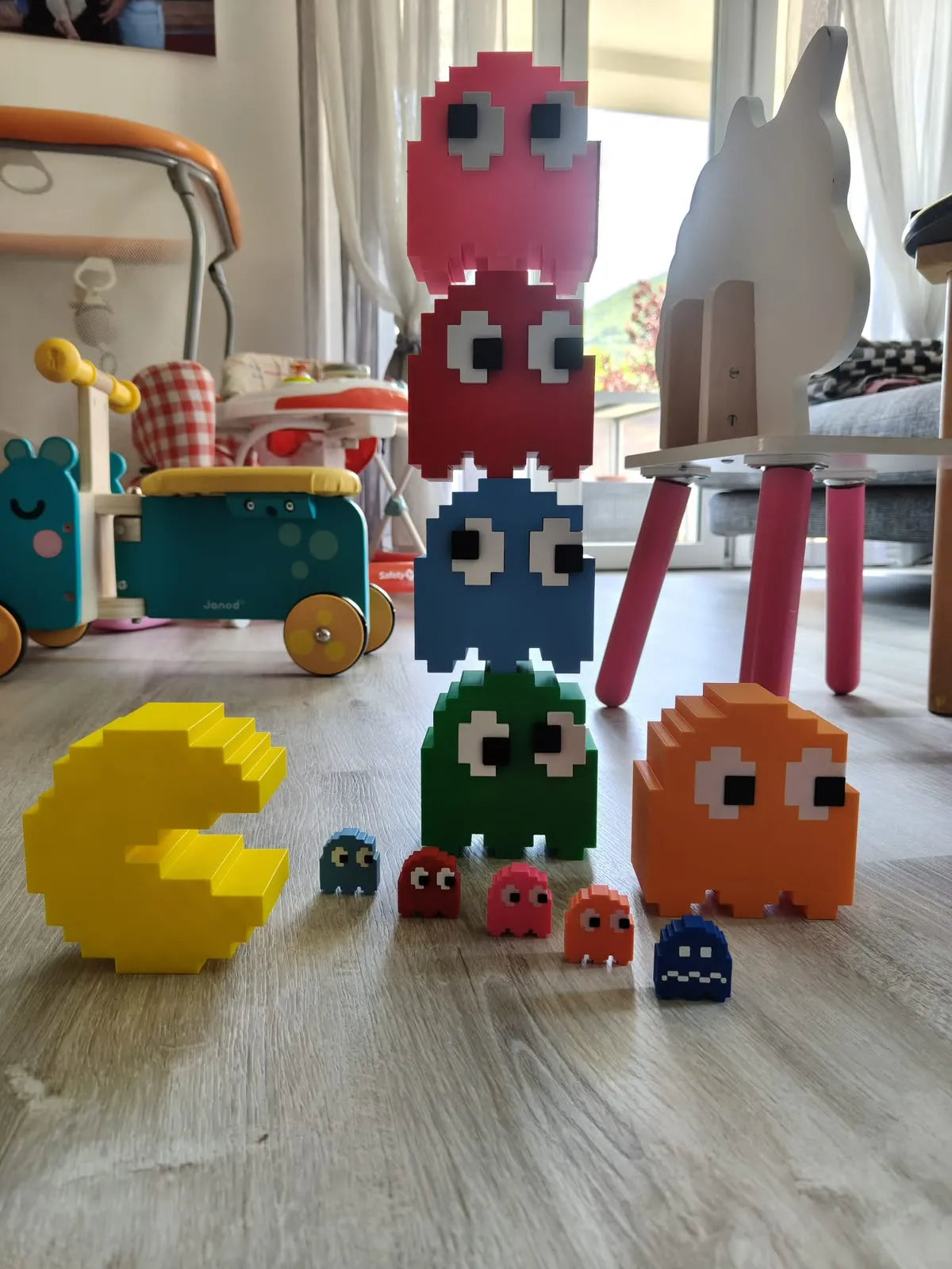 Pac man art (5 pieces)