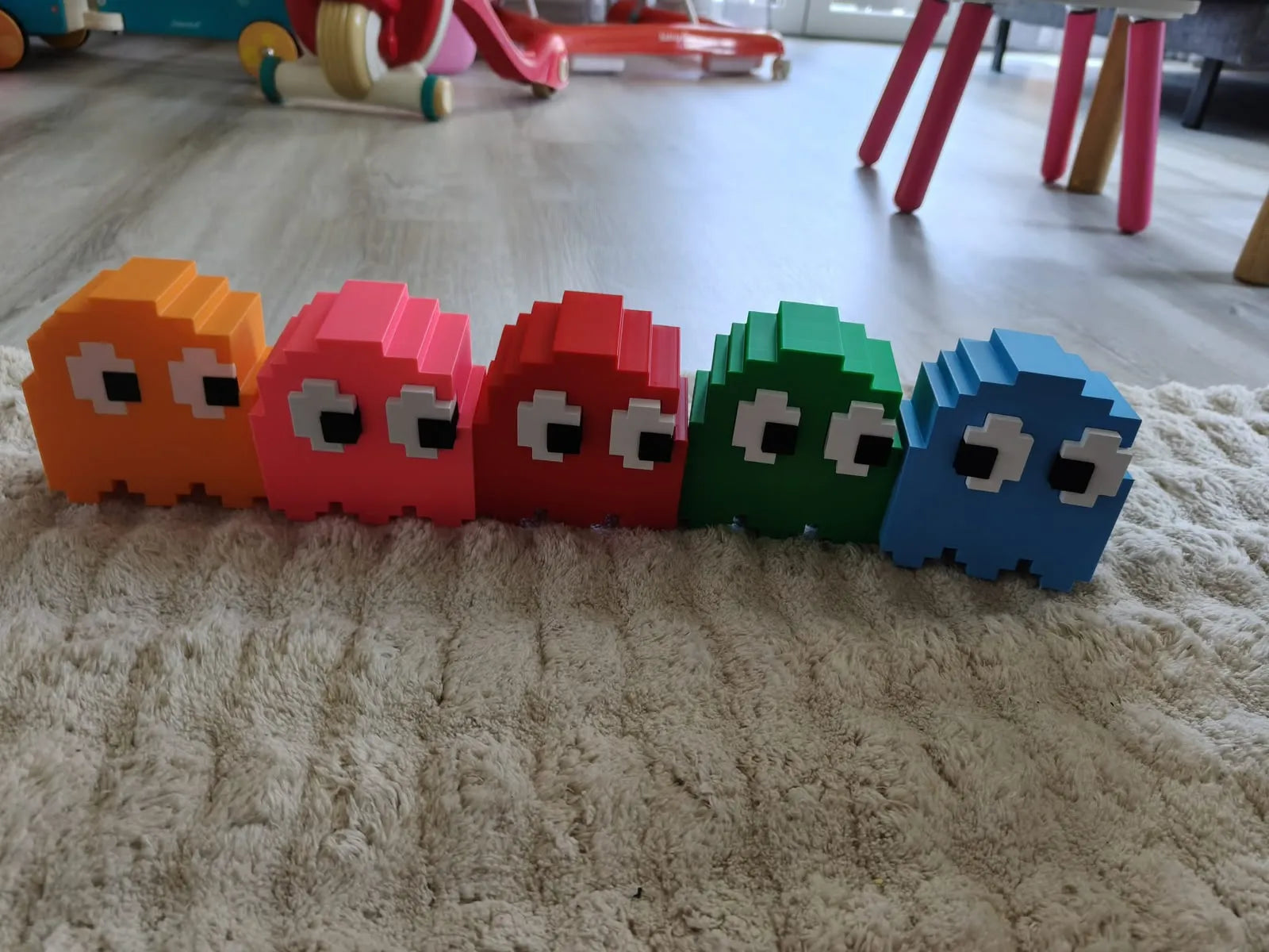 Pac man art (5 pieces)