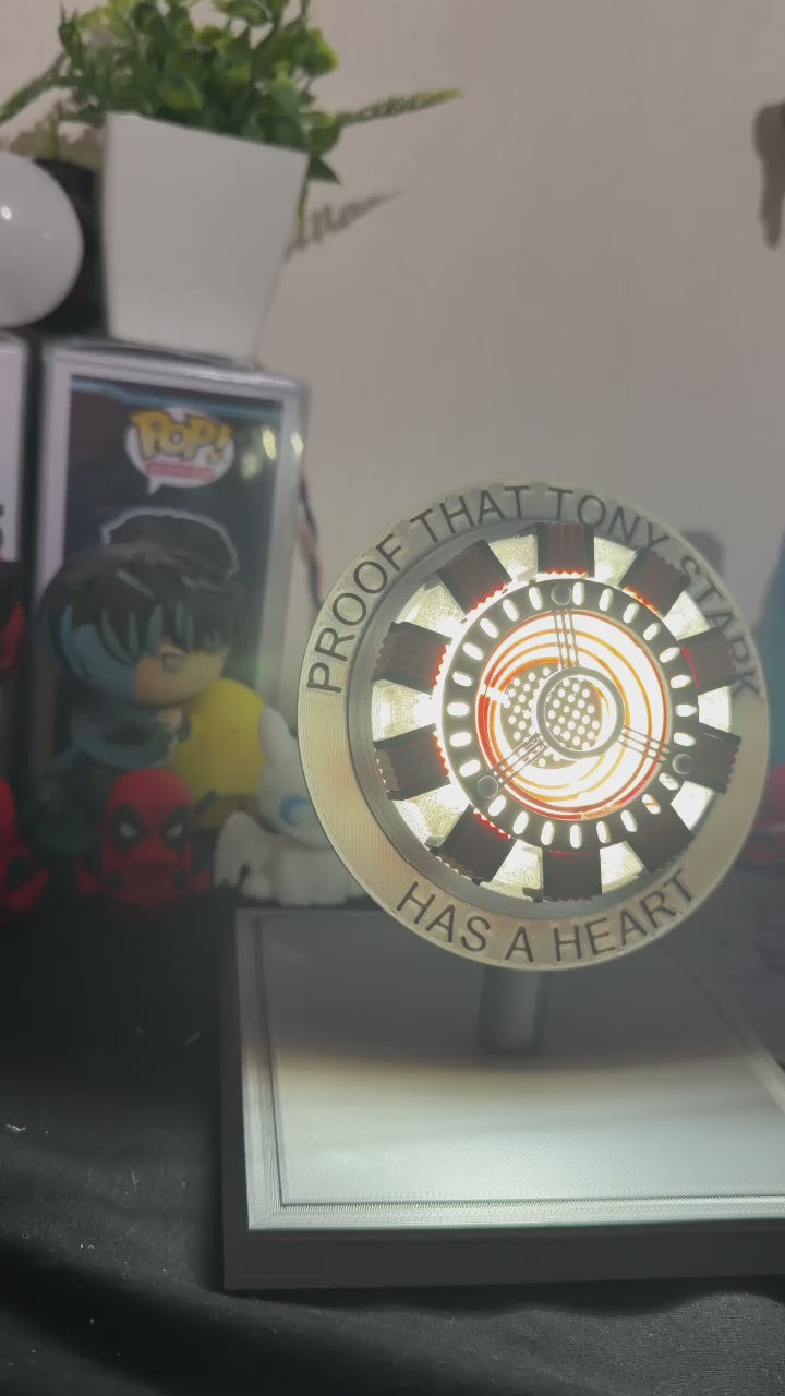 Tony stark iron man arc reactor desk lamp
