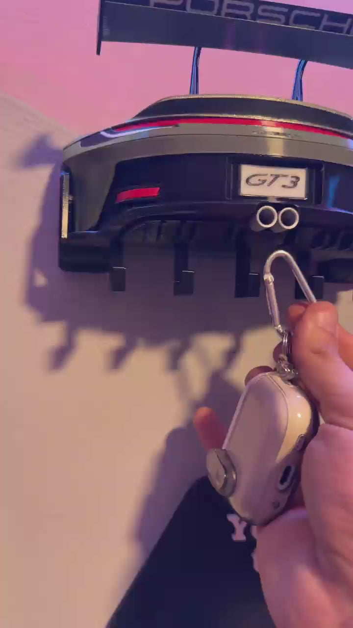 Porche gt3 rs wall art Key hanger