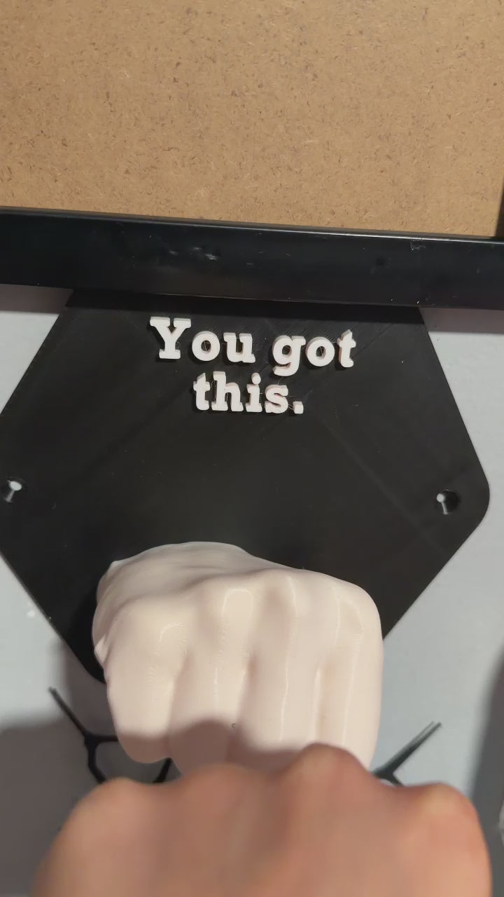 You got this motivational wall art fist bump