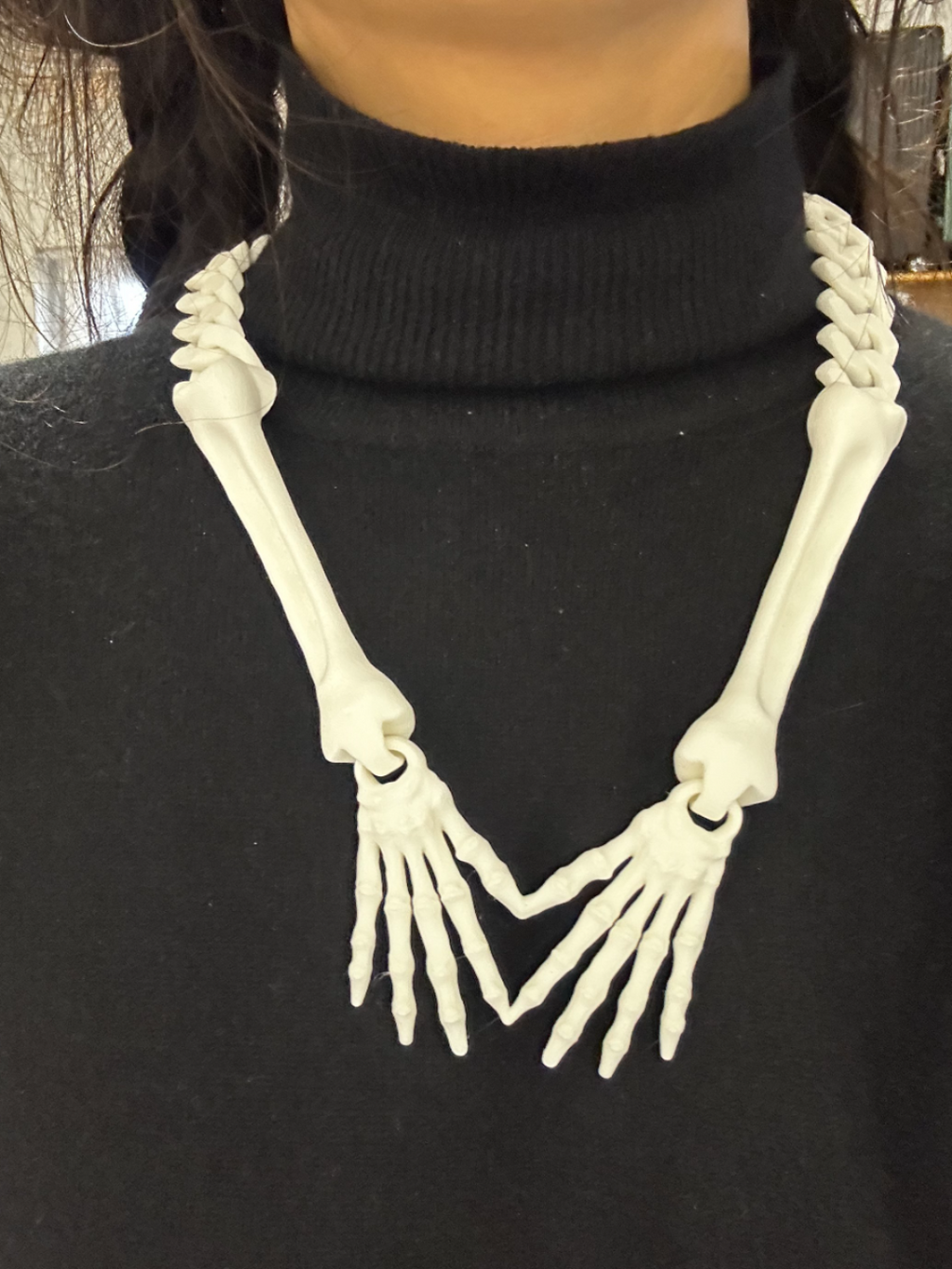 skeleton necklace