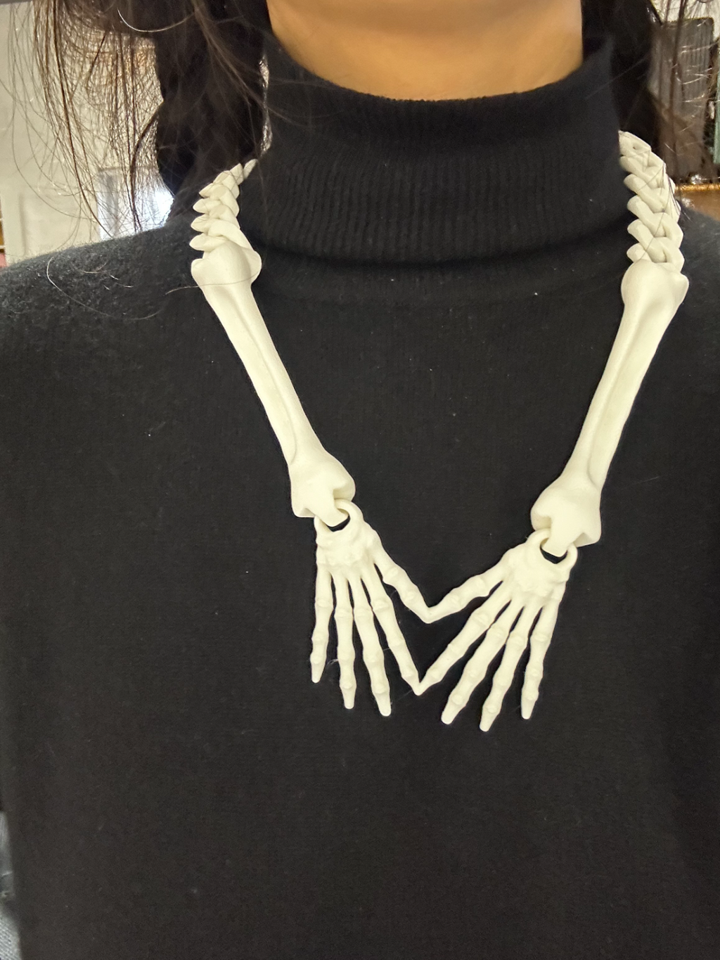 skeleton necklace