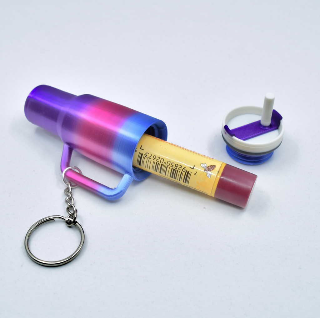Stanley Cup Chapstick Holder keychain