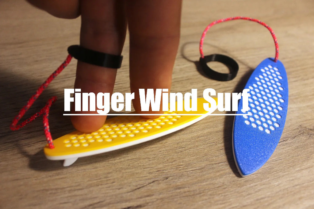 Finger surf board