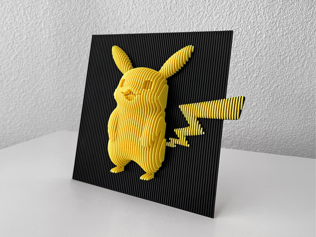 Pikacho layered wall art