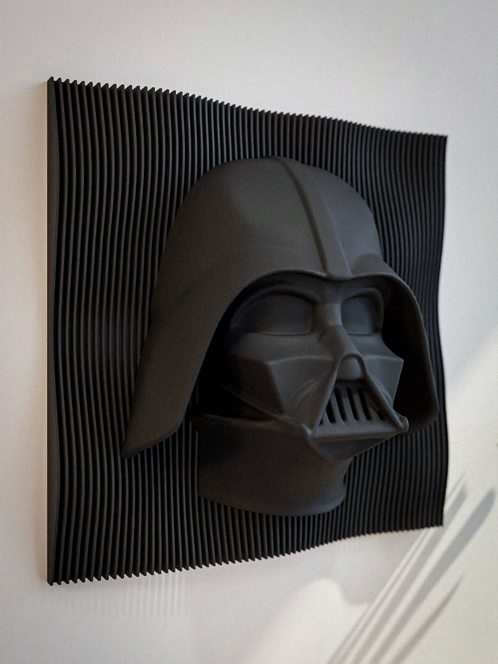 Darth vader layered wall art